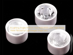 8 Lichtwinkel Φ15mm Größe 3030/3535 LEDs Hohe Leistung Wasserabwehr Leichtgewicht Einzelobjektiv