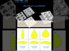 30°/60°/90°/T2M/T3M/T4M Verfügbar 5050LEDs Hohe Durchlässigkeit Anti-Glanz leicht zu installieren Lichtlinsen für Straßen- und Hochwasserbeleuchtung