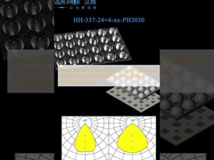 96 Stück 3030LEDs 103×69mm Größe Hocheffiziente rationelle Lichtverteilung Schnelle Installation Scheinwerferobjektiv