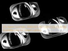 23×16mm Größe 4 Stück 3030LEDs pro optischer Gesichtswand T2 Winkel verfügbare Linsen für Straßenbeleuchtung