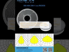 φ263.03×9mm UFO High Bay Light Lens 296pcs Lampenperlen Präzisionsoptische Steuerung Industria Lens