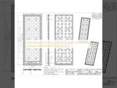 345*130mm Größe 224pcs 3030LEDs Hohe Durchlässigkeit Langlebiges Material Straßenbeleuchtung Linse