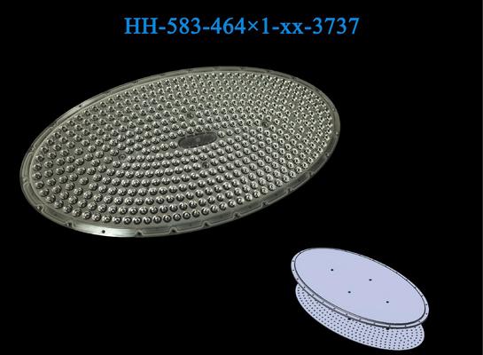 Large Dimensions 578.03*308mm Uniform Illumination High Transmittance Sports Lighting Lens